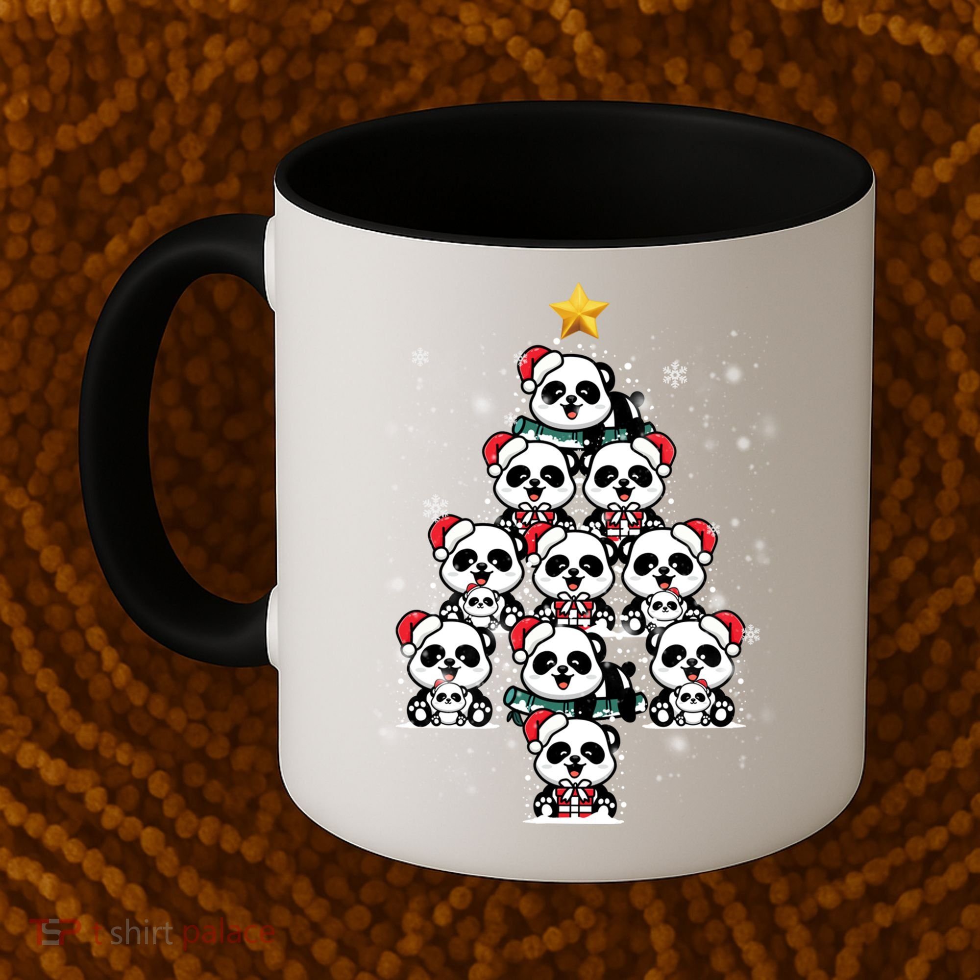 Panda Christmas Tree Panda Lovers Panda Christmas Gift Coffee Mug