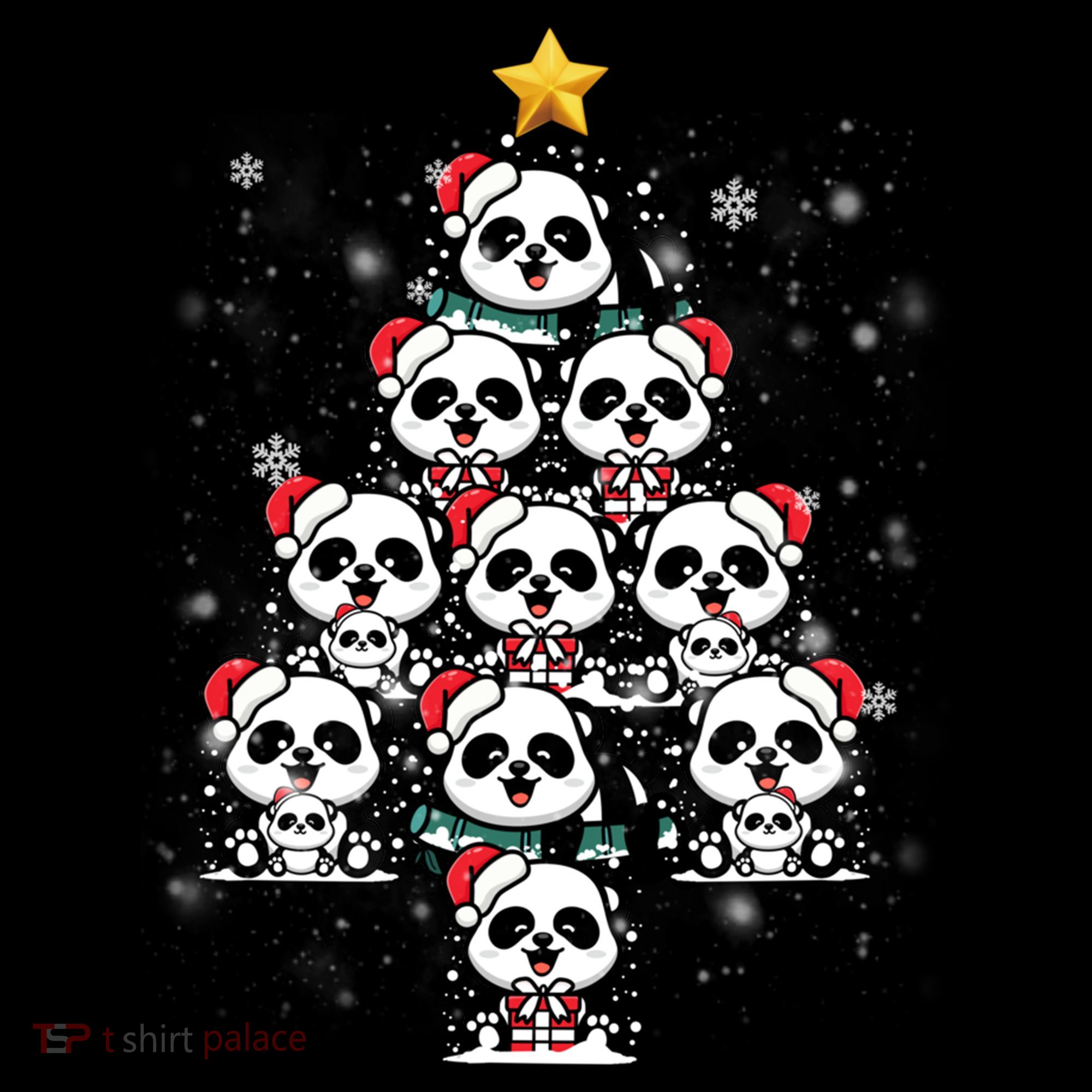 Panda Christmas Tree Panda Lovers Panda Christmas Gift Coffee Mug
