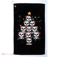 Panda Christmas Tree Panda Lovers Panda Christmas Gift Golf Towel thumb 0