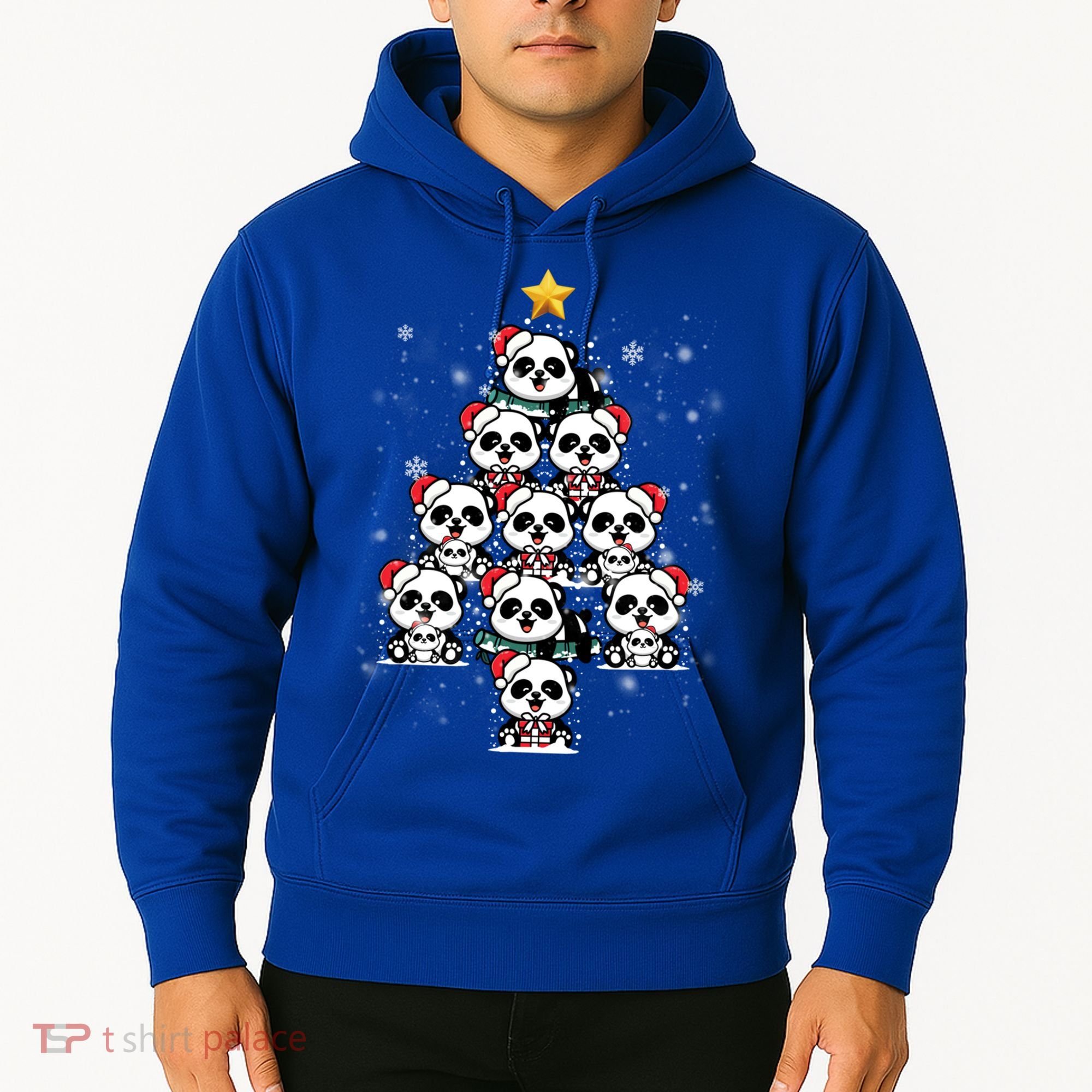 Panda Christmas Tree Panda Lovers Panda Christmas Gift Hoodie