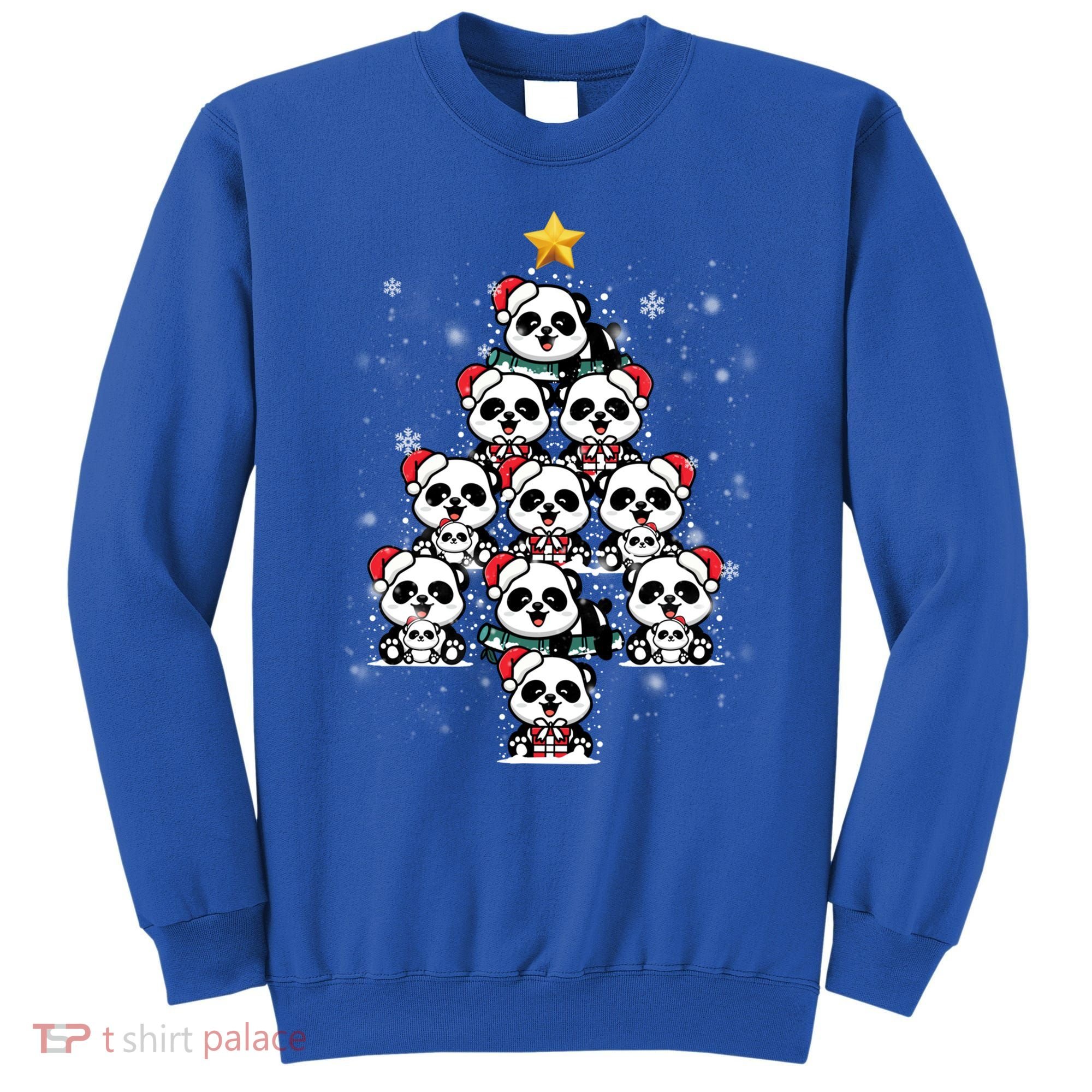 Panda Christmas Tree Panda Lovers Panda Christmas Gift Sweatshirt