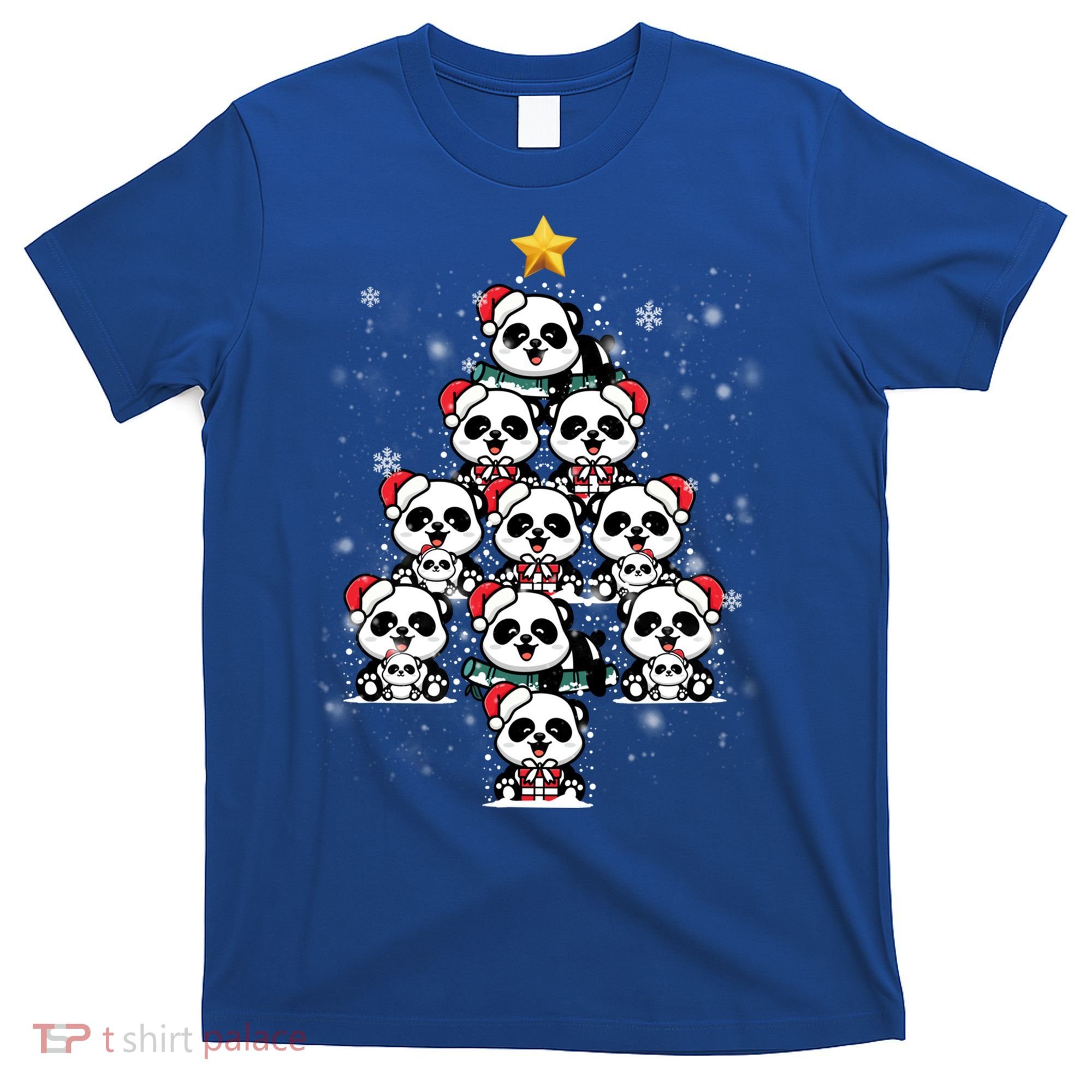 Panda Christmas Tree Panda Lovers Panda Christmas Gift T-Shirt