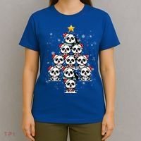 Panda Christmas Tree Panda Lovers Panda Christmas Gift T-Shirt thumb 4