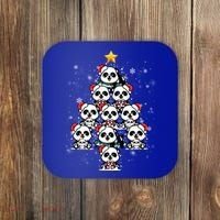 Panda Christmas Tree Panda Lovers Panda Christmas Gift Coaster thumb 0