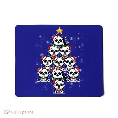 Panda Christmas Tree Panda Lovers Panda Christmas Gift Mousepad