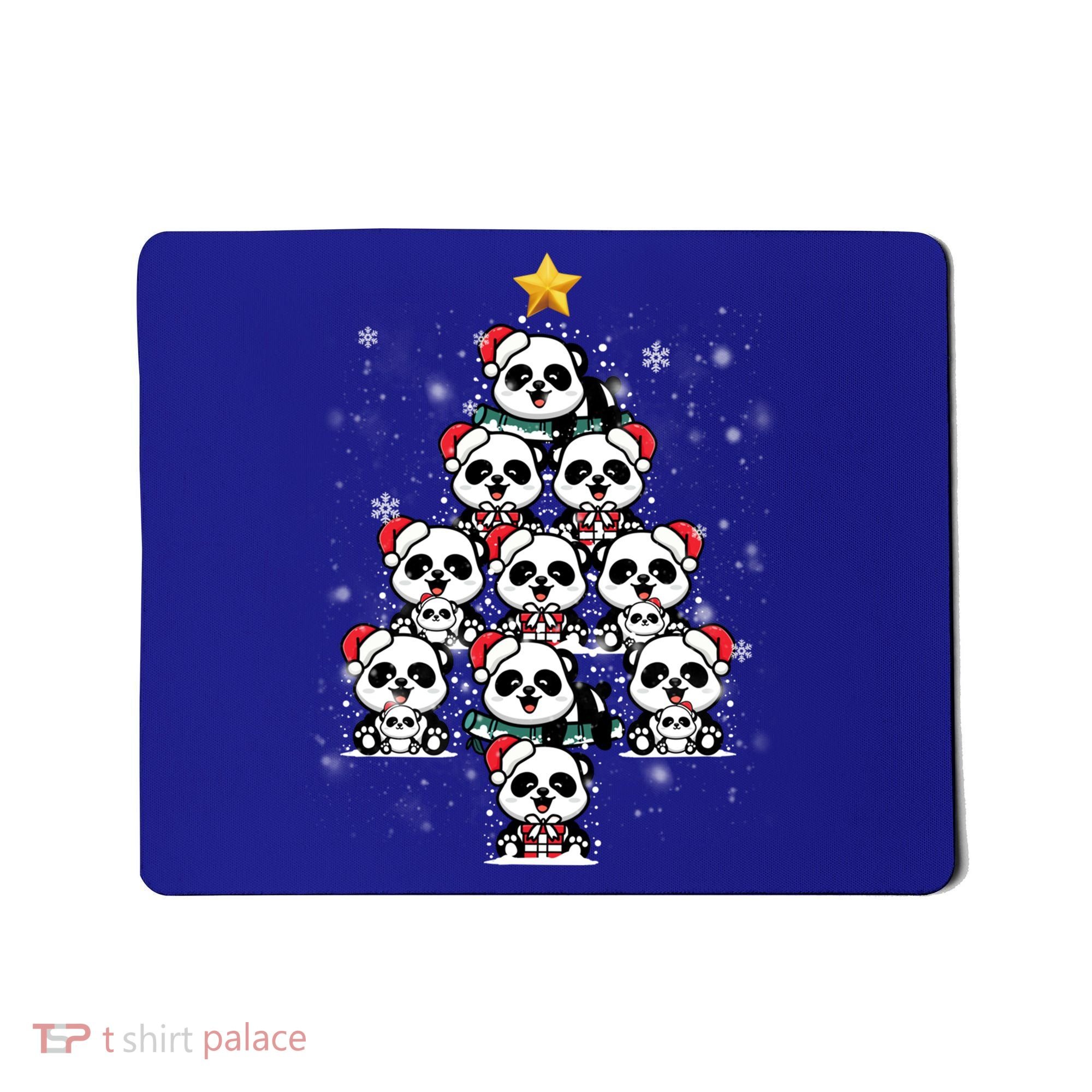 Panda Christmas Tree Panda Lovers Panda Christmas Gift Mousepad