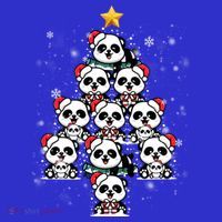 Panda Christmas Tree Panda Lovers Panda Christmas Gift Women's Tank Top thumb 5