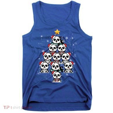 Panda Christmas Tree Panda Lovers Panda Christmas Gift Tank Top