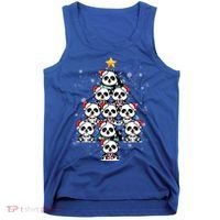 Panda Christmas Tree Panda Lovers Panda Christmas Gift Tank Top thumb 0