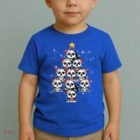 Panda Christmas Tree Panda Lovers Panda Christmas Gift Toddler T-Shirt thumb 2