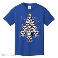 Panda Christmas Tree Panda Lovers Panda Christmas Gift Kids T-Shirt thumb 0