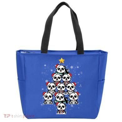 Panda Christmas Tree Panda Lovers Panda Christmas Gift Tote Bag