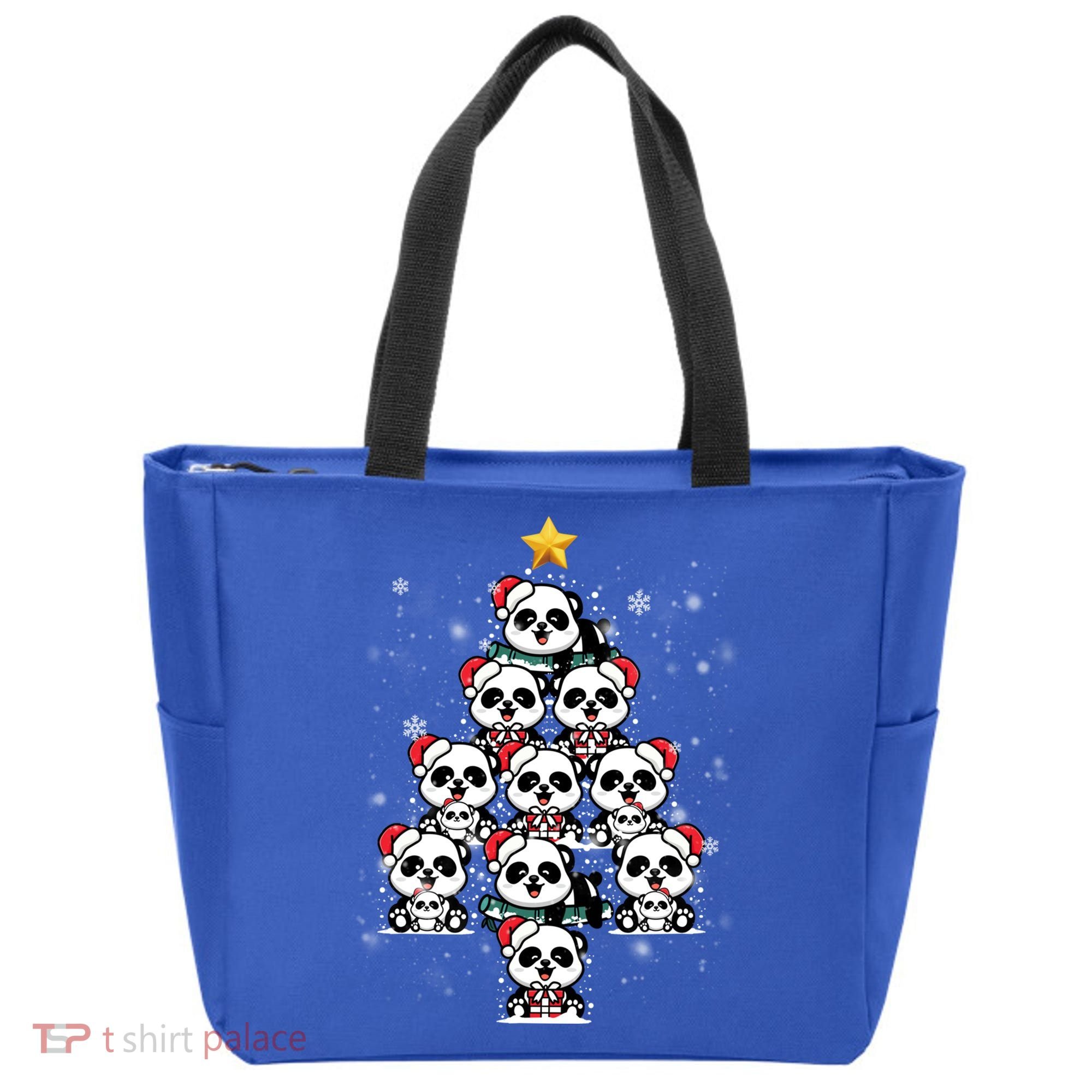 Panda Christmas Tree Panda Lovers Panda Christmas Gift Tote Bag