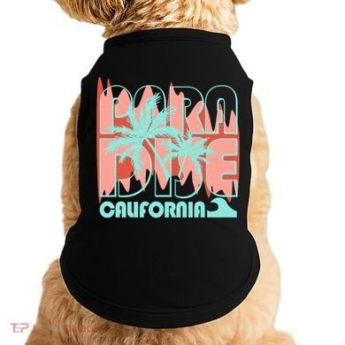 Paradise California Tropical Vacation Time Doggie Tank