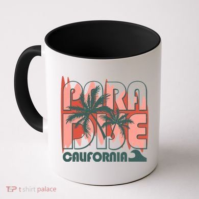 Paradise California Tropical Vacation Time Coffee Mug