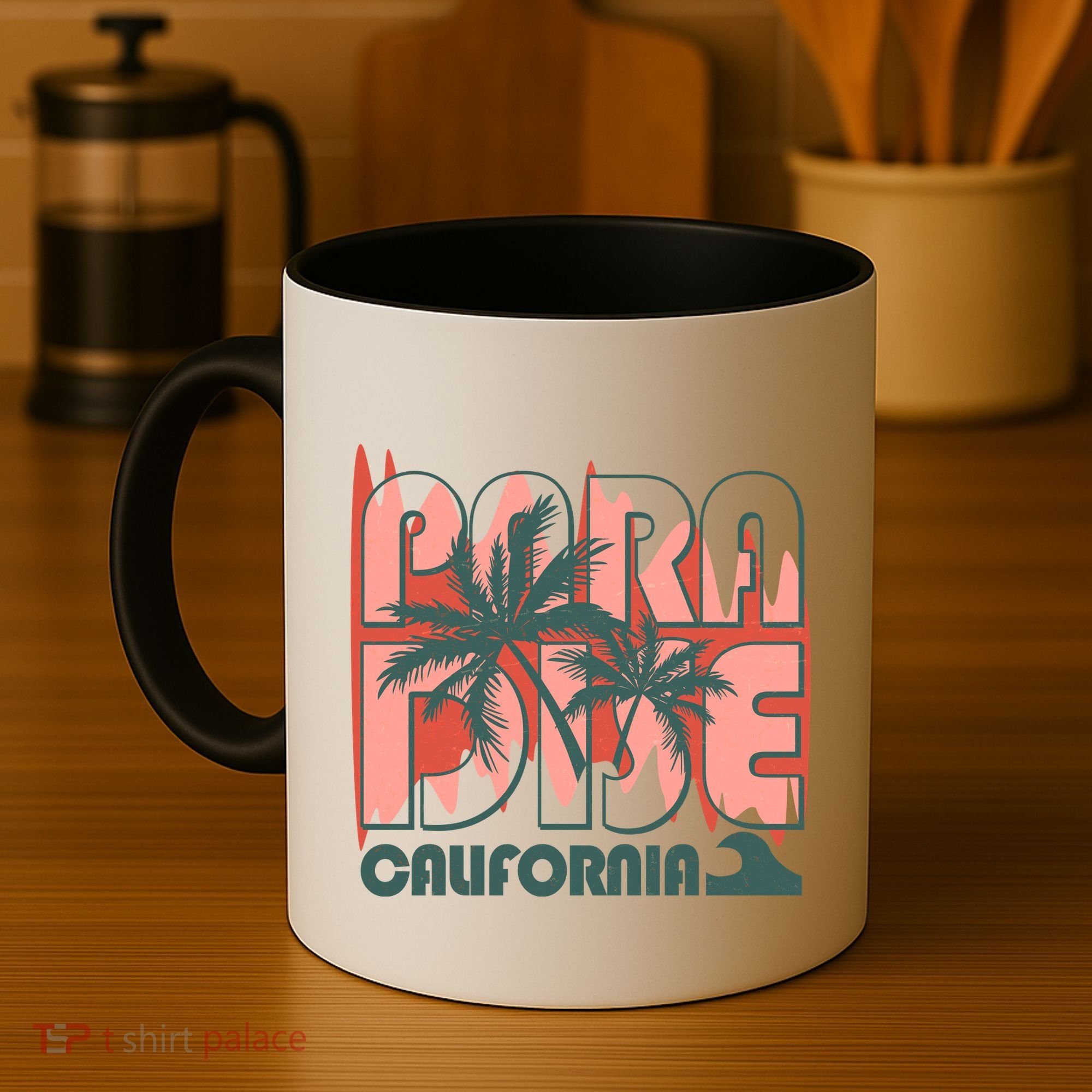 Paradise California Tropical Vacation Time Coffee Mug