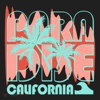 Paradise California Tropical Vacation Time Beanie thumb 2