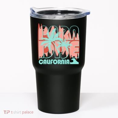 Paradise California Tropical Vacation Time Tumbler