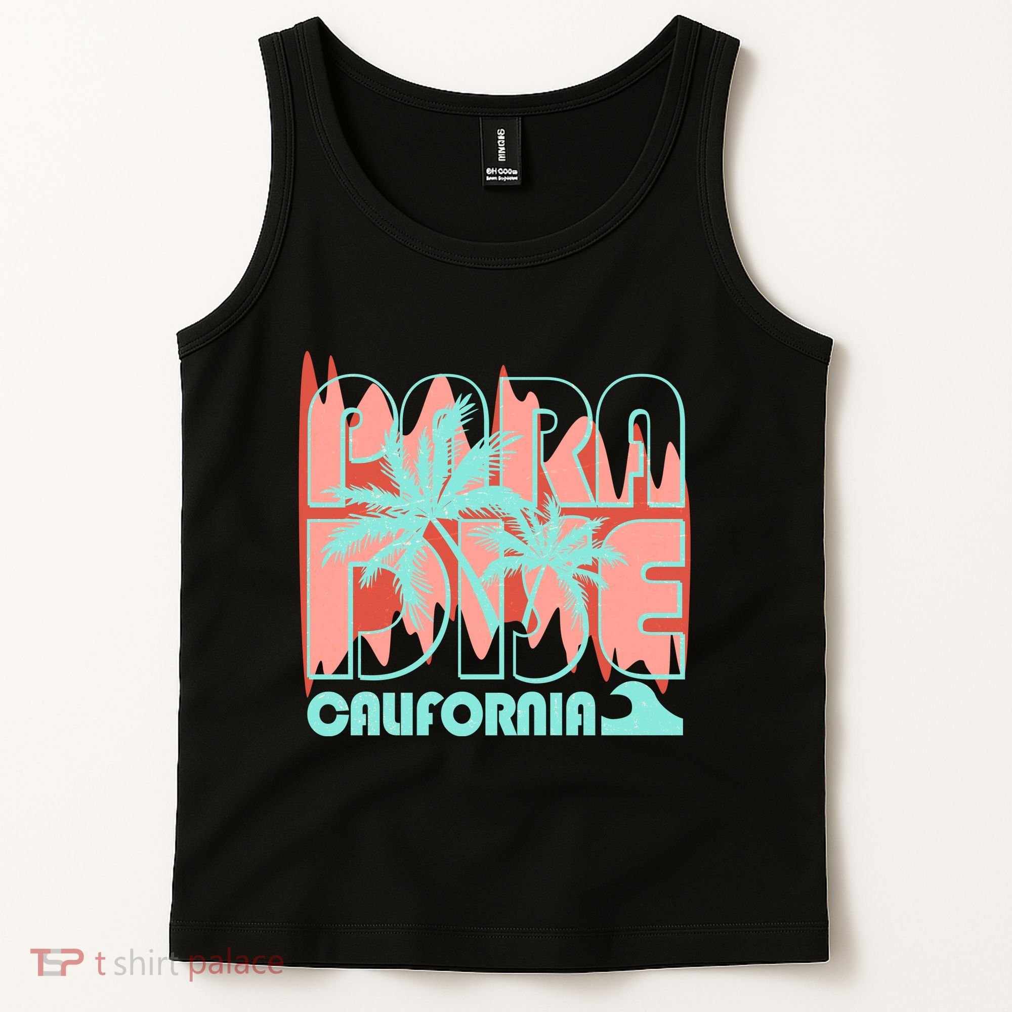 Paradise California Tropical Vacation Time Tank Top
