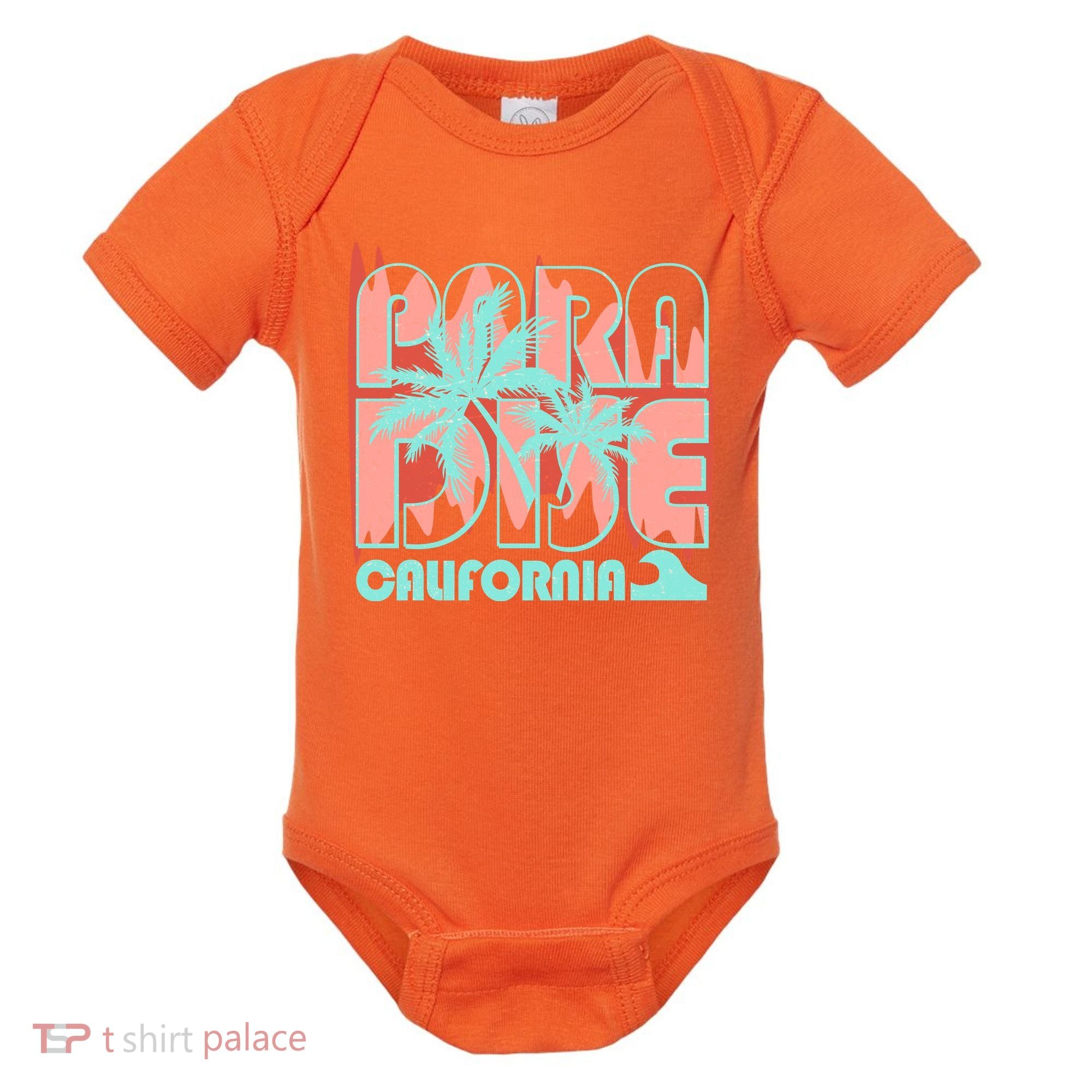 Paradise California Tropical Vacation Time Baby Bodysuit