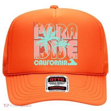 Paradise California Tropical Vacation Time Hat