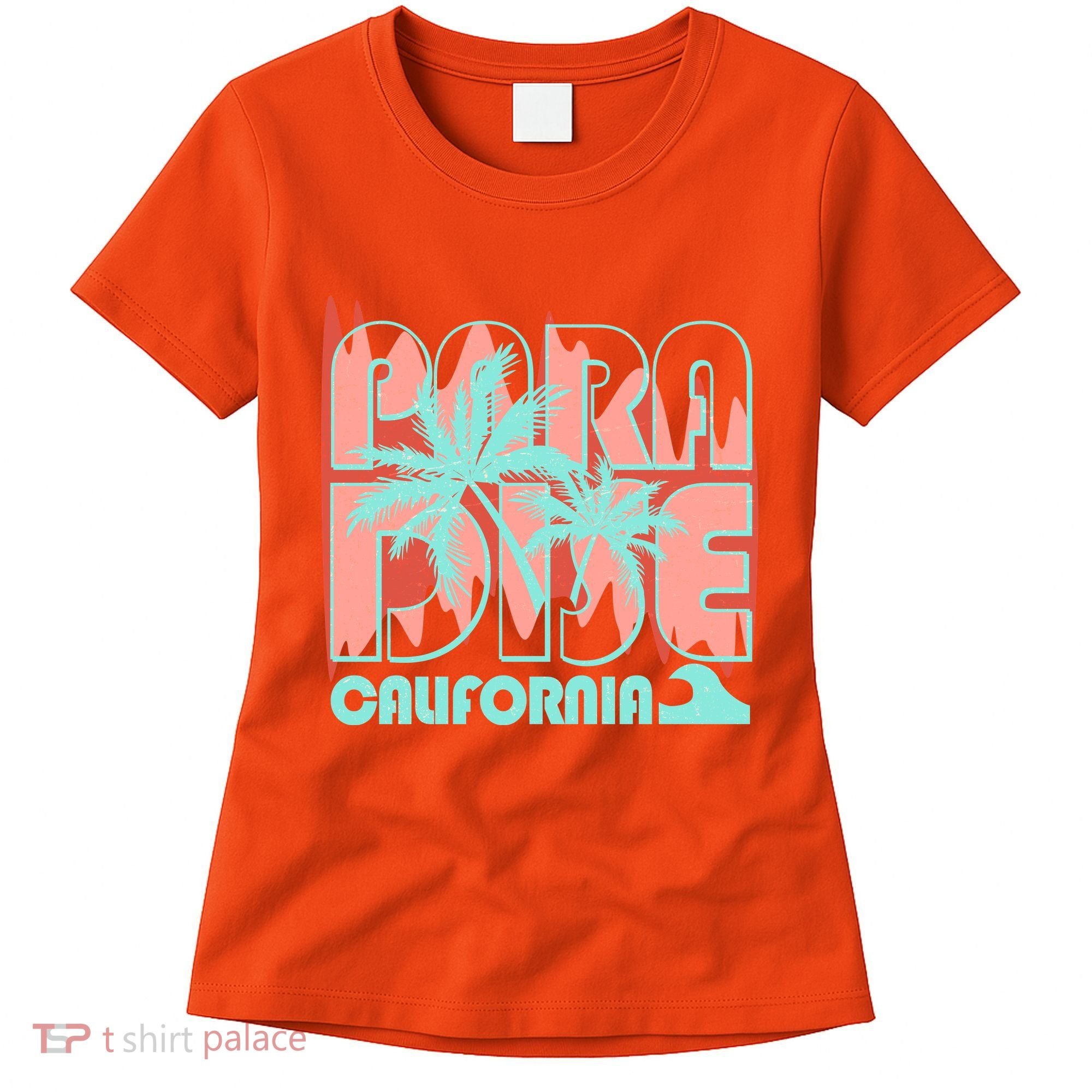 Paradise California Tropical Vacation Time Women's T-Shirt