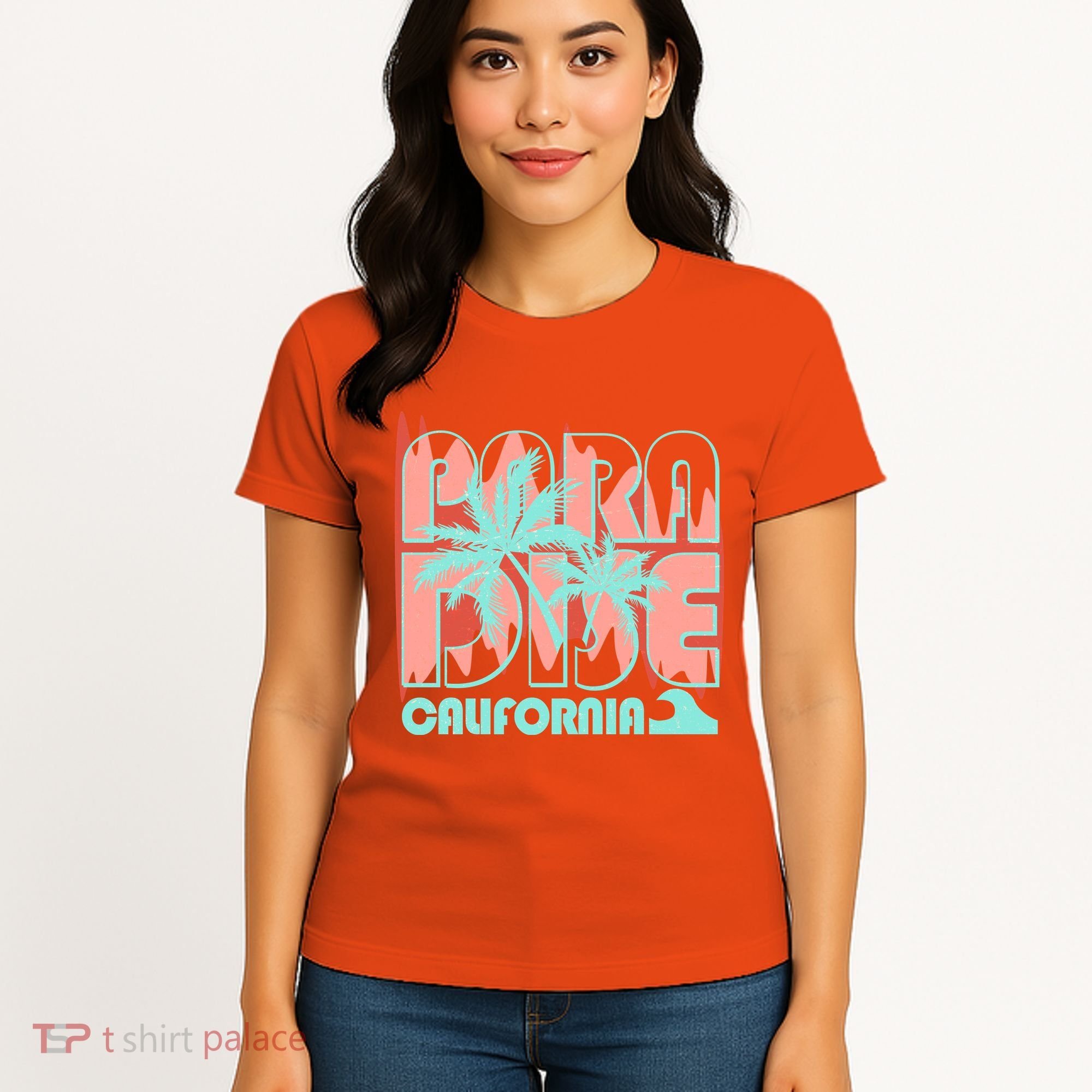 Paradise California Tropical Vacation Time Women's T-Shirt