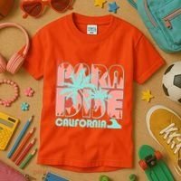 Paradise California Tropical Vacation Time Kids T-Shirt thumb 3