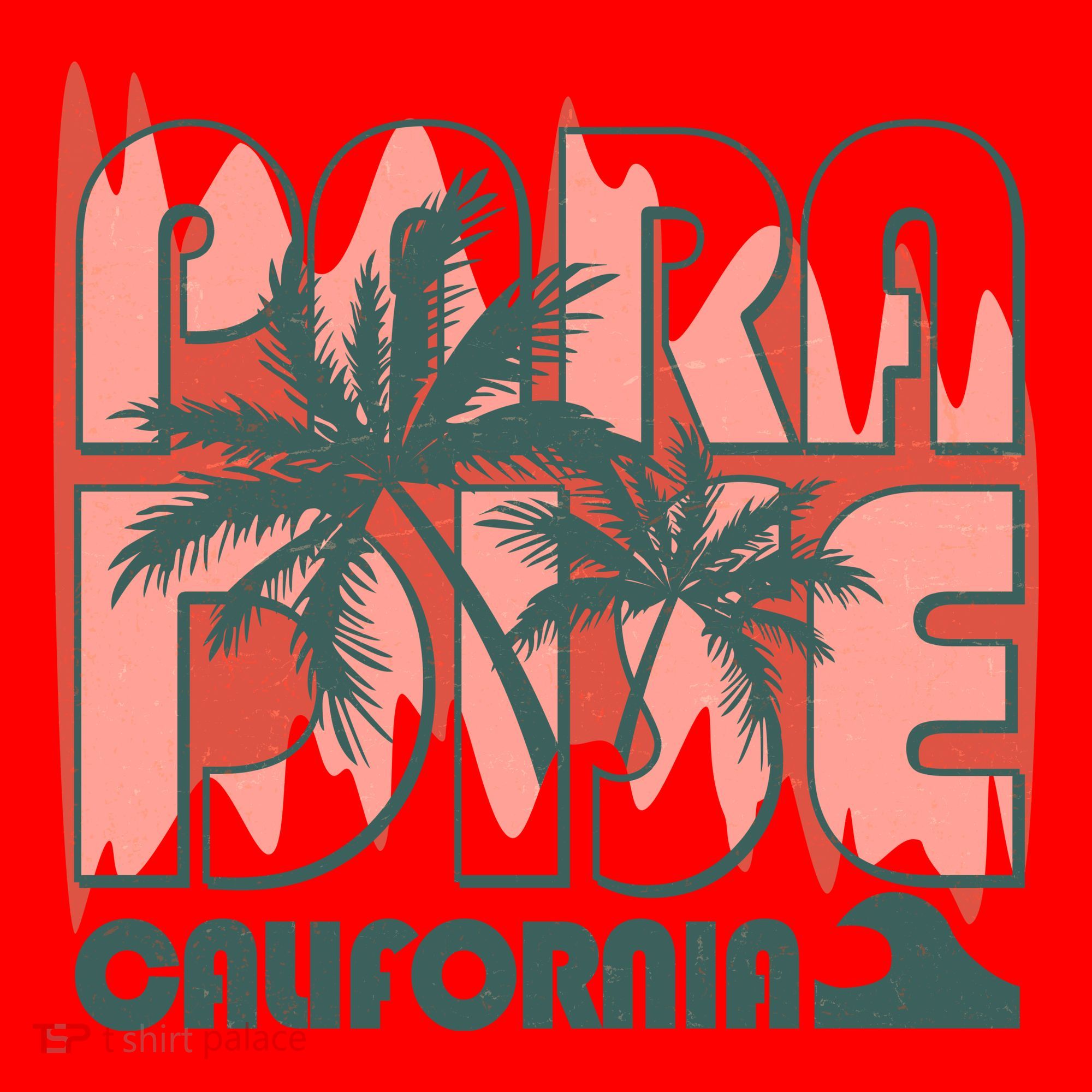 Paradise California Tropical Vacation Time Santa Hat