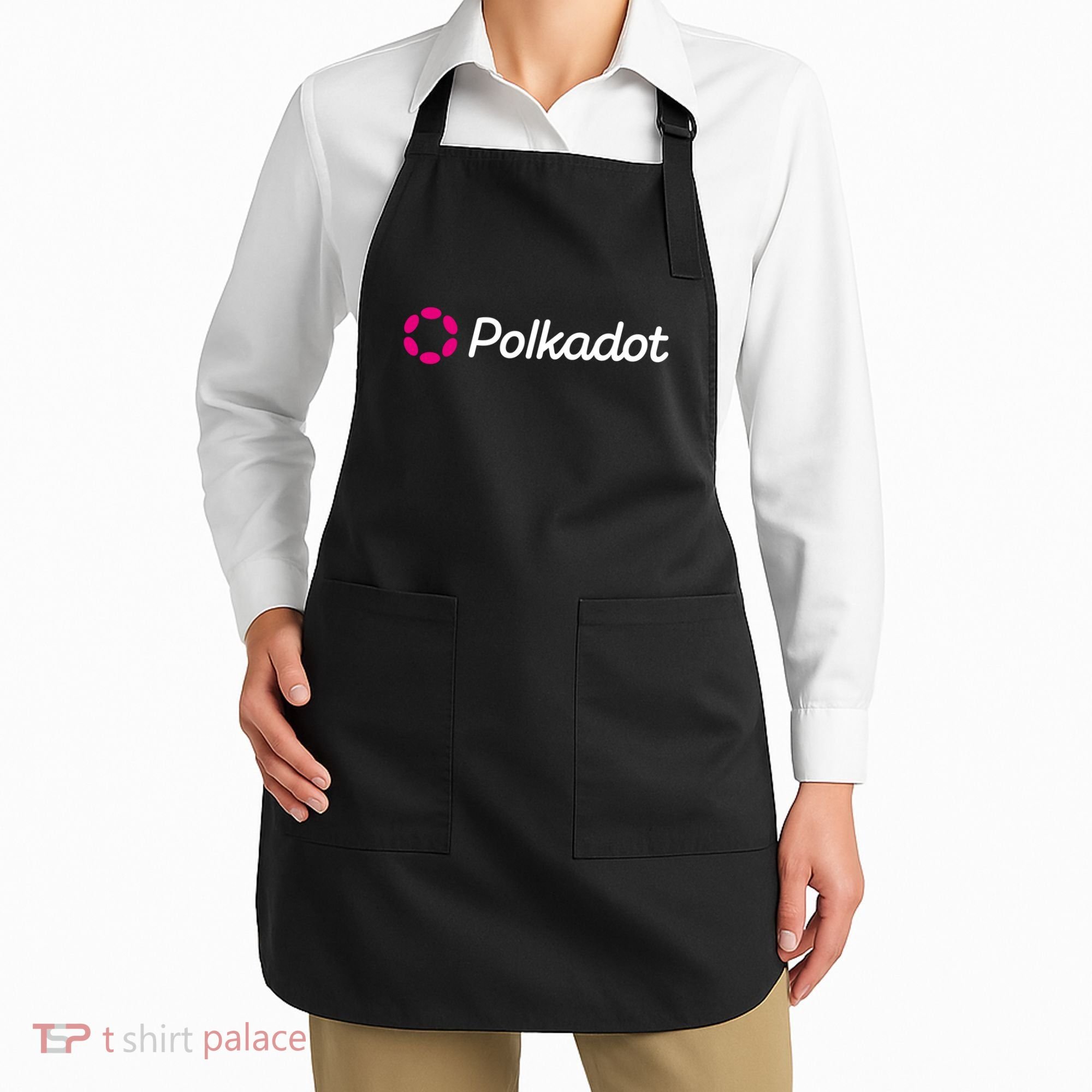 Polkadot Crypto To The Moon HODL DOT Blockchain Polkadot Apron