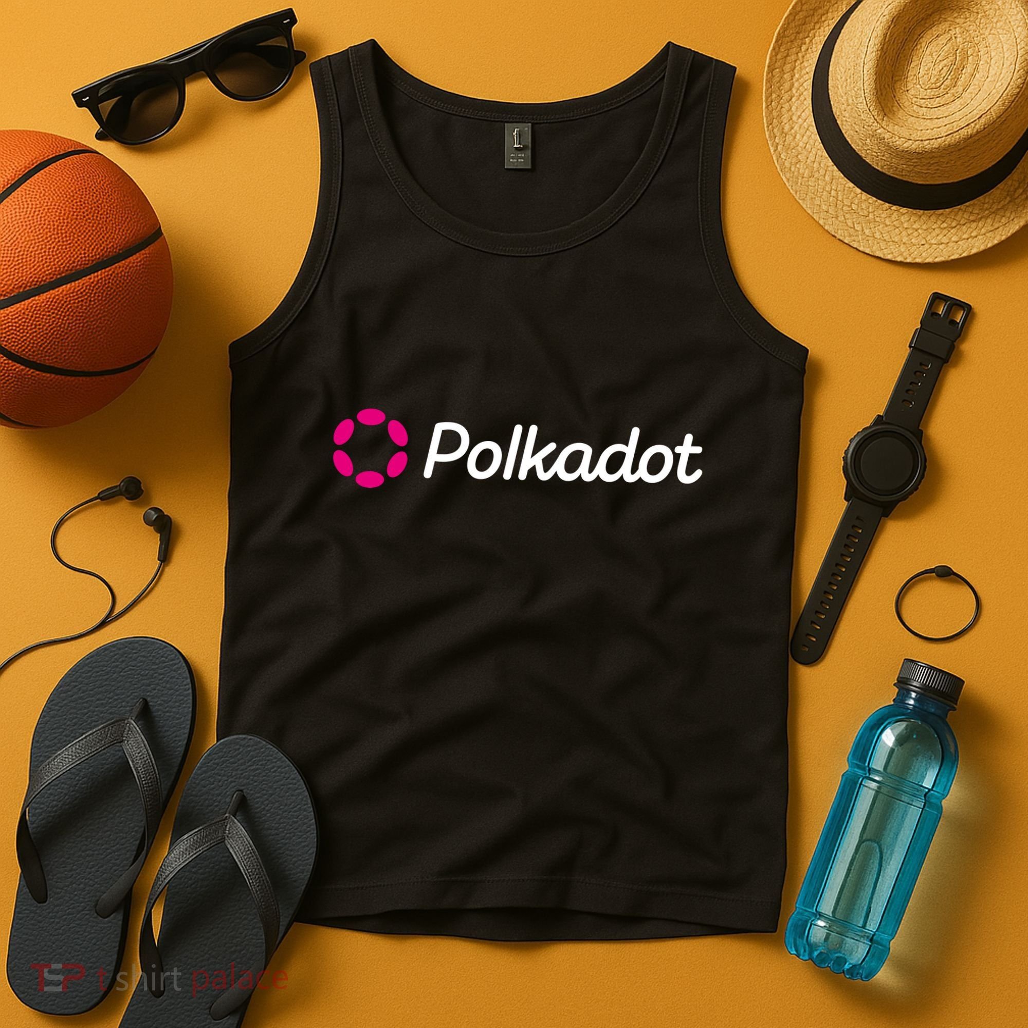 Polkadot Crypto To The Moon HODL DOT Blockchain Polkadot Tank Top