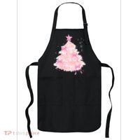 Pink Christmas Tree Bow Cute Holiday Apron thumb 0