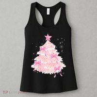 Pink Christmas Tree Bow Cute Holiday Women's Tank Top thumb 3