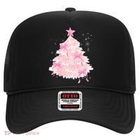 Pink Christmas Tree Bow Cute Holiday Hat thumb 0