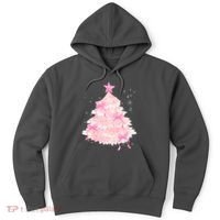 Pink Christmas Tree Bow Cute Holiday Hoodie thumb 0