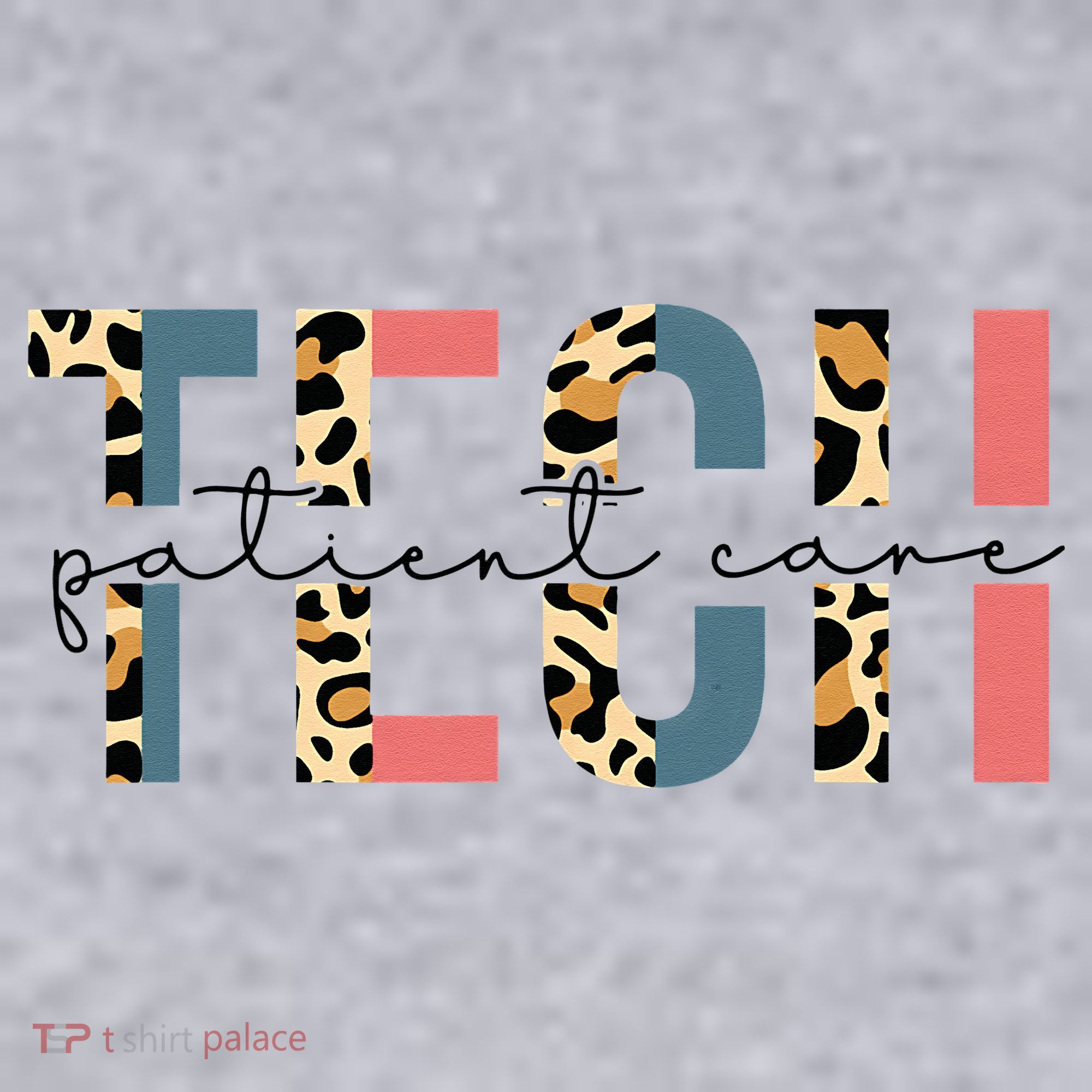Patient Care Tech Leopard Patient Care Technician PCT Women's Sweatshirt
