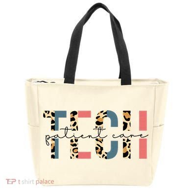 Patient Care Tech Leopard Patient Care Technician PCT Tote Bag