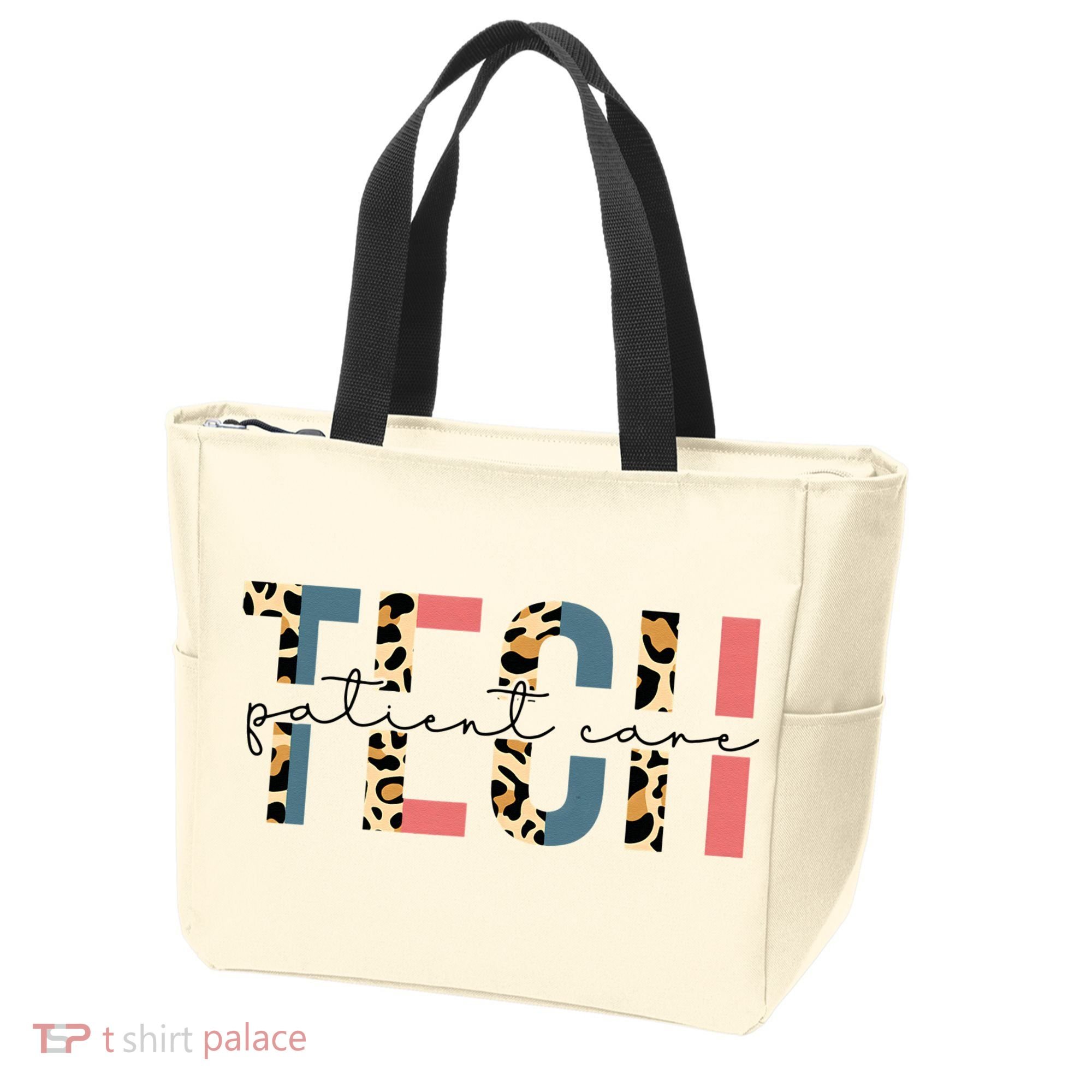 Patient Care Tech Leopard Patient Care Technician PCT Tote Bag