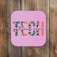 Patient Care Tech Leopard Patient Care Technician PCT Coaster thumb 0