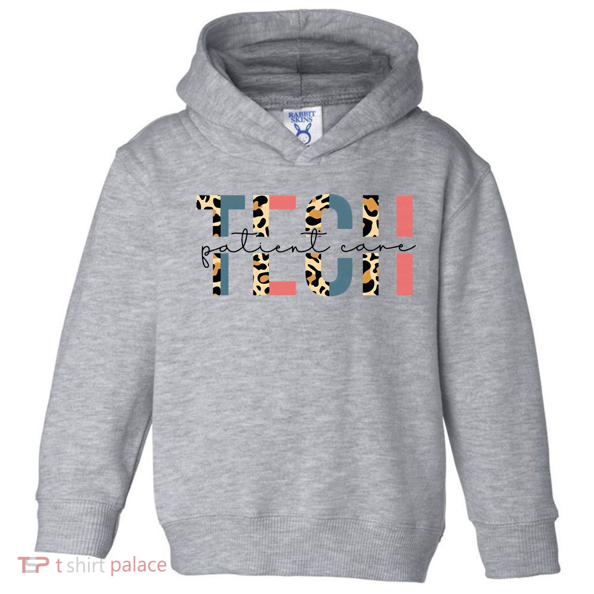 Patient Care Tech Leopard Patient Care Technician PCT Toddler Hoodie