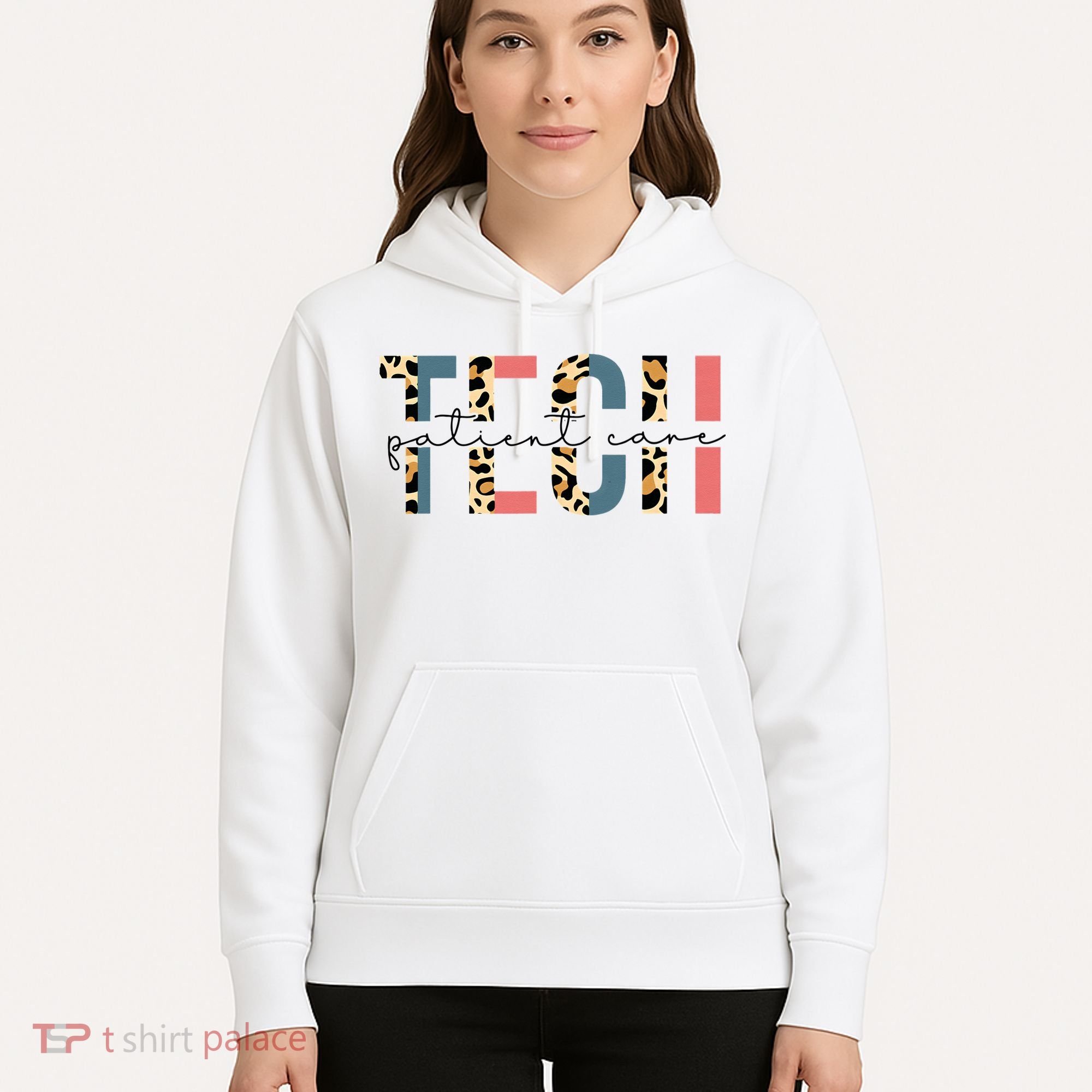 Patient Care Tech Leopard Patient Care Technician PCT Hoodie
