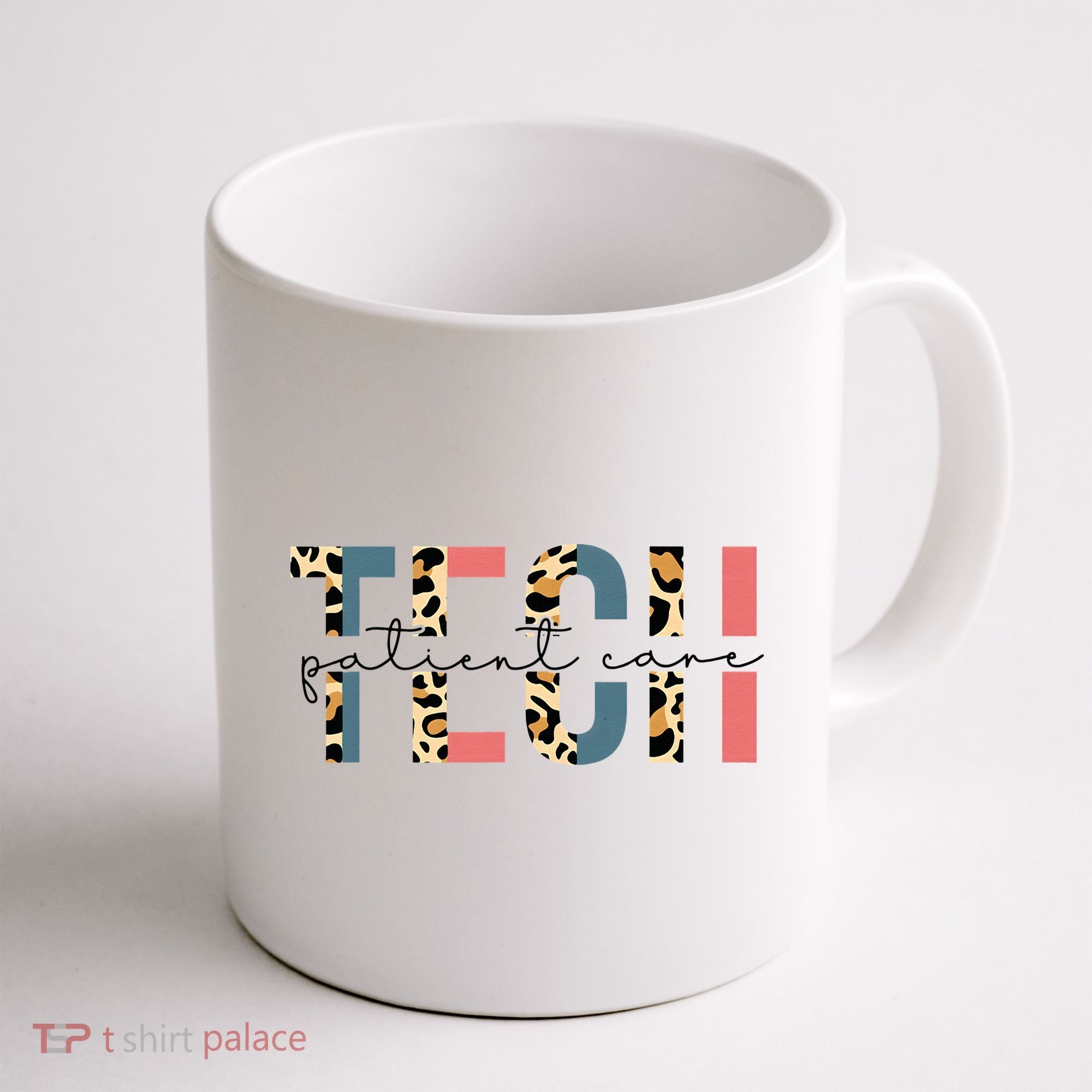 Patient Care Tech Leopard Patient Care Technician PCT Coffee Mug