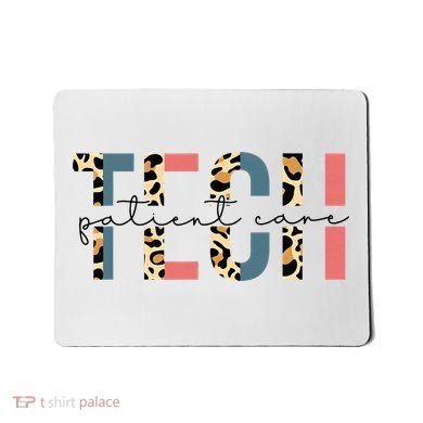 Patient Care Tech Leopard Patient Care Technician PCT Mousepad