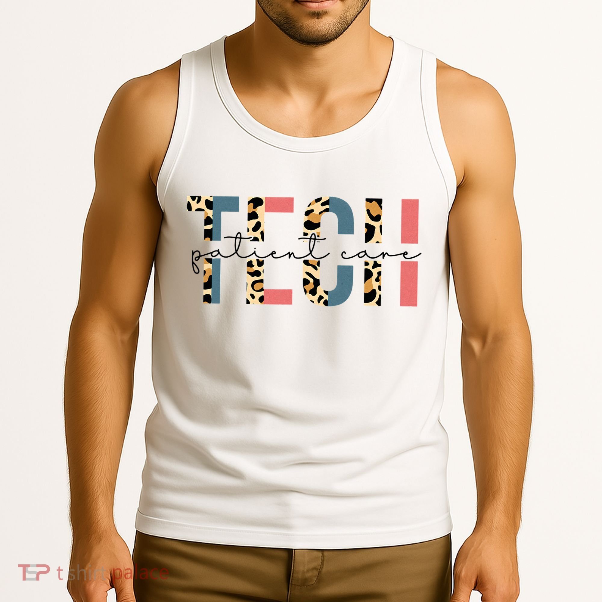 Patient Care Tech Leopard Patient Care Technician PCT Tank Top
