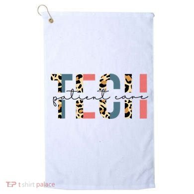 Patient Care Tech Leopard Patient Care Technician PCT Golf Towel