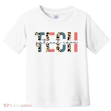 Patient Care Tech Leopard Patient Care Technician PCT Toddler T-Shirt