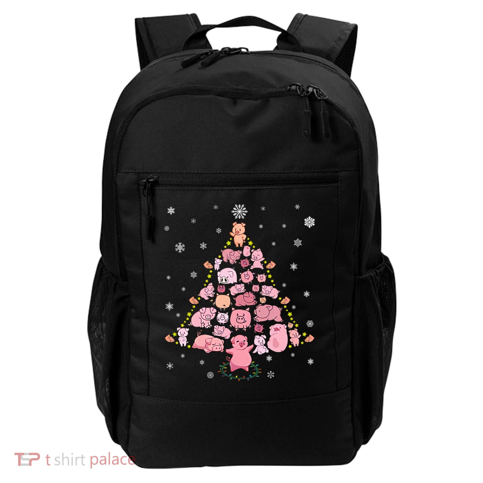 Pig Christmas Tree Backpack