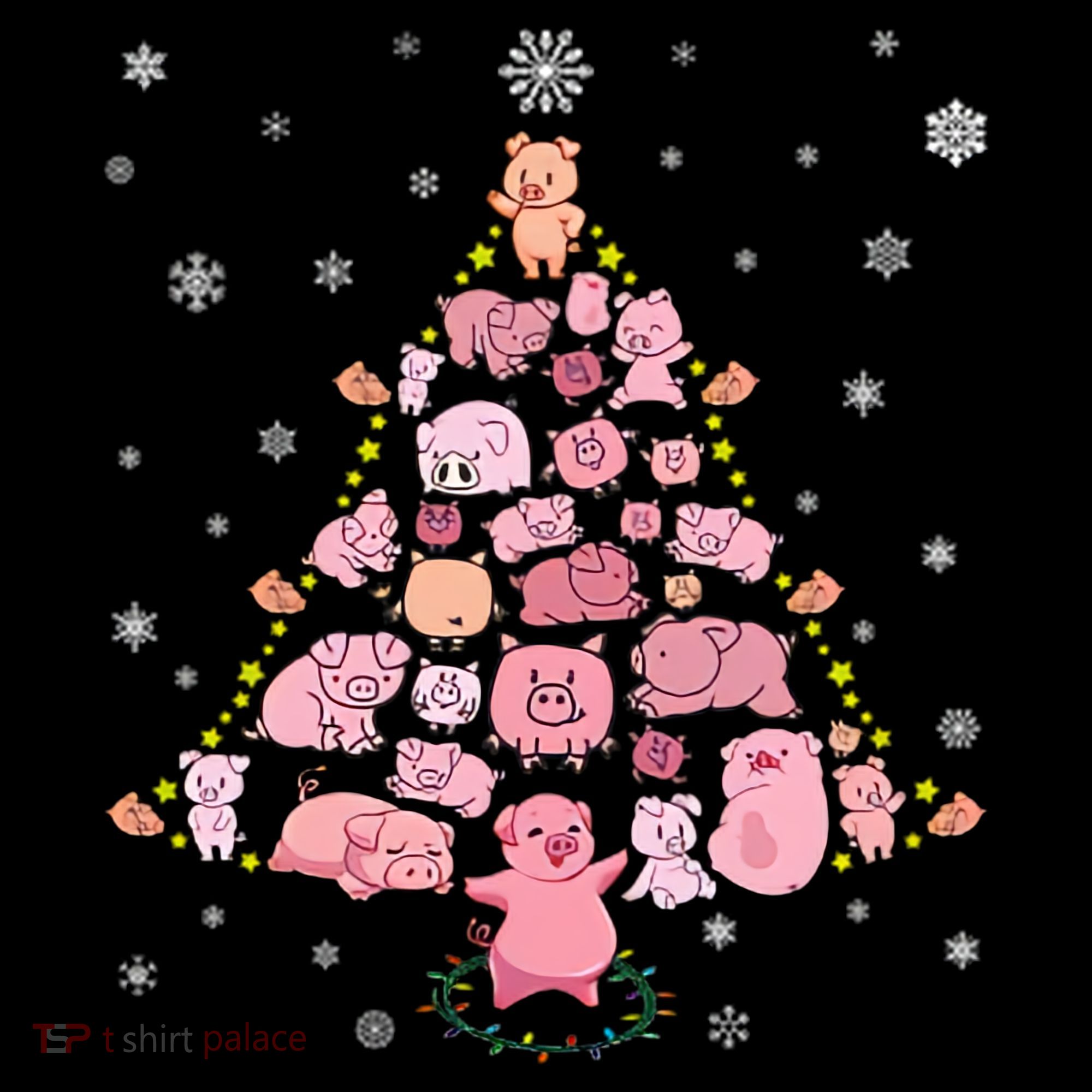 Pig Christmas Tree Backpack