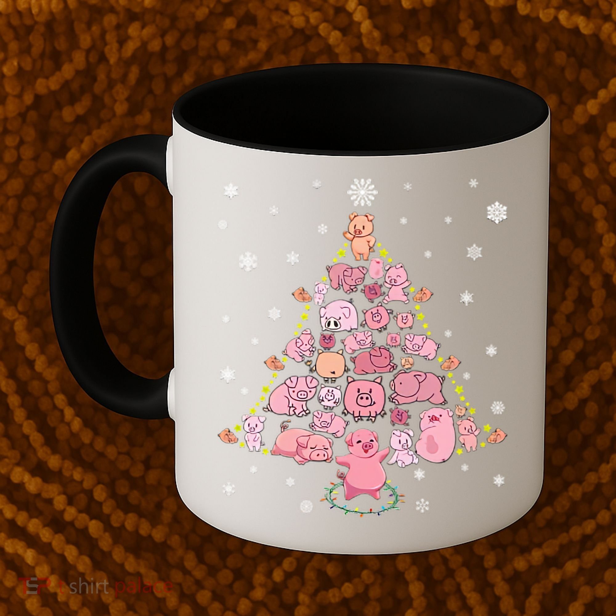Pig Christmas Tree Coffee Mug