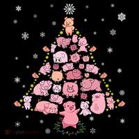 Pig Christmas Tree Coffee Mug thumb 5